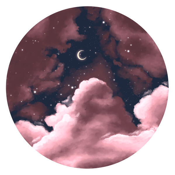 Goat skull with ribbons